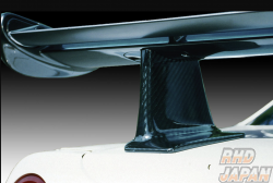 Mine's Carbon Rear Wing Stay Dry Carbon Fiber Clear Gloss - Skyline GT-R BNR34