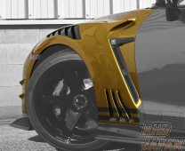 Top Secret GT Front Wide Fender Set for TS M17 Front Bumper GT17T - GT-R R35