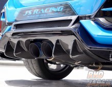 J's Racing Rear Under Spoiler Option Rear Diffuser Type-S FRP - Civic Type-R FK8