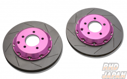 Biot D-Nut Brake Rotor Set Rear 3-PC Purple - Lancer Evolution X CZ4A