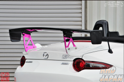 R-Magic GT Wing Spoiler Low Mount Carbon Fiber Gold Mount - Roadster ND5RC 