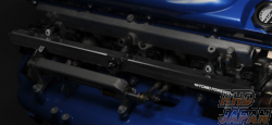 Tomei Fuel Delivery Pipe Black Alumite DENSO / DeatschWerks AN6 Fittings - RB26DETT