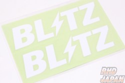 Blitz Logo Sticker White - 200mm