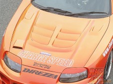 Charge Speed FRP Hood Bonnet with Duct - JZA80