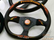 KEY`S Racing Fossa Magna Series Steering Wheel Semi Deep D-Shape Type - Buckskin