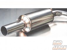 Kameari Drag Muffler 80 Exhaust - Stainless Steel