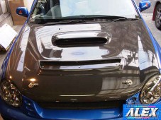 Alex Motorsports Aero Parts - WR Car Type Carbon Bonnet GDB A-B