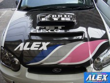 Alex Motorsports Aero Parts - WR Car Type Carbon Bonnet GDB C~E
