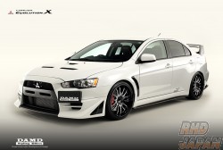 DAMD Styling Effect Side Skirts Extension FRP Unpainted - Lancer Evolution X CZ4A