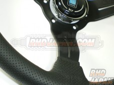 NARDI Steering Wheel - Deep Cone Sports Type Rally Blue Stitch LIMITED