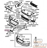 Mitsubishi OEM Front License Plate Bracket - CT9A