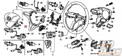 Honda OEM Steering Wheel Center Garnish - Civic FD2