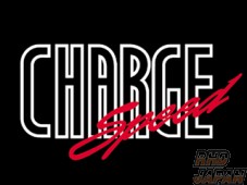 Charge Speed Logo Sticker - Black Red