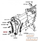 Mitsubishi OEM Timing Chain Guide - Evolution X CZ4A