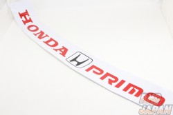 Zero Fighter Auto Custom Honda Primo Window Sticker - White/Red EF9 EG6 EK9