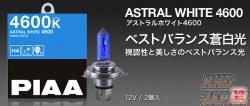 PIAA Astral White 4600k Halogen Bulbs H8