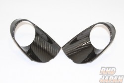 CURIOUS Door Inner Handle Black Carbon Fiber Twill Weave - Z34