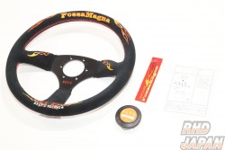 KEY`S Racing Fossa Magna Series Steering Wheel DRIFT Type - 345mm Buckskin