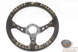 Car Make T&E Vertex Speed Steering Wheel - Gold & Silver