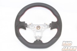 Mine's Leather Steering Wheel Red Stitch - BNR34