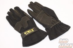 FET 3D Light Weight Gloves Black/Black - M Size