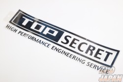 Top Secret Sticker Large - Silver