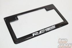 RE-Amemiya Front License Plate Garnish - Carbon Fiber