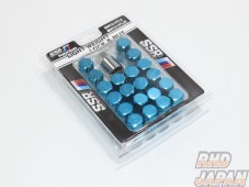 SSR Light Weight Wheel Lock & Nut Set Blue 20pcs - M12X1.5