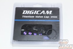 Digicam Air Valve Cap Set Titanium & Key Holder