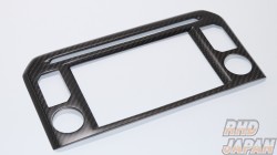 RSW Carbon Monitor Panel Black Half Gloss / Matt Finish Carbon Fiber - GT-R R35 MY17~