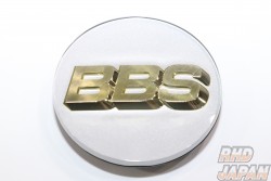 BBS Japan Wheel Center Cap Emblem - Platinum Silver 70mm Without Ring