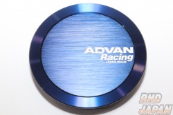 YOKOHAMA Advan Racing Center Cap Full Flat 63mm - Blue Almite