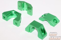 Super Now Front and Rear Stabilizer Bracket Set Green - S14 S15