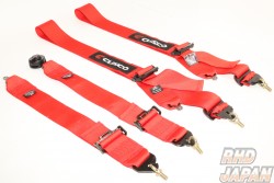 Cusco Seat Belt Racing Harness - 4-Point Red