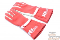 K1 Planning Racing Gloves - Red Medium