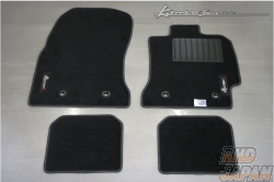 Kansai Service Floor Mat Set Front and Rear Red Stitch - UZS143 JZS147