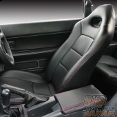 Superior Auto Creative Seat Cover Full Set Perforated Version Black Stitch - Skyline GT-R BNR32