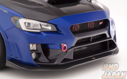 Varis Arising II Front Bumper with Under Lip Spoiler Carbon Fiber - WRX S4 VAG WRX STi VAB