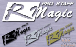 R-Magic Pro Staff R Magic Cutting Logo Sticker - Silver Size SS