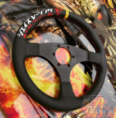 J's Racing X'Treme Racers Katakana Limited Steering Wheel Type-F - Leather Black Air Limited Edition