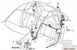 Honda OEM Hardtop Sub Harness - AP2 S2000