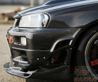 Auto Select Devil Spoiler Front Lip Carbon FRP - BNR34