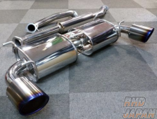 R-Magic RM Tuned Silencer Titanium Slash Muffler Exhaust System 2 Tail Outlet - 86 ZN6 Zenki