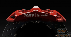 TOM'S X brembo Collaboration Monoblock GT Caliper Kit 6-Pot Front - Harrier MXUA80