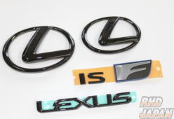 LEMS Black Emblem Rear 3Pc Set - Lexus IS-F USE20