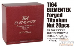 Kyo-Ei Ti64 ELEMENTEK Forged Titanium Lug Nut Set 20pcs - Blue M12xP1.5