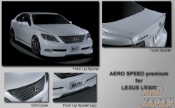 Blitz Aero Speed Premium Front Lip Spoiler FRP - Lexus LS 460 USF40