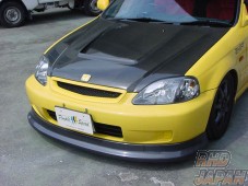 Doobie Front Lip Spoiler FRP Black Gel - EK2 EK3 EK4 Kouki