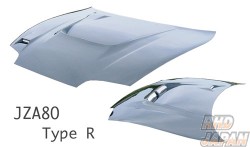 STOUT Aero Bonnet Hood Type R Plain Weave Carbon - JZA80