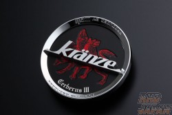 Weds Center Cap Kranze Cerberus III Series - Chrome Black Red Velour